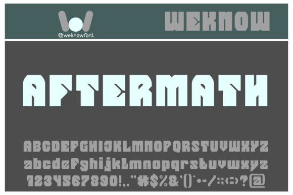 Aftermath Font: A Techno-Sci-Fi Typeface for Makers