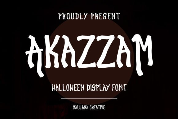 Akazzam Font: Editorial Design for Horror Themes