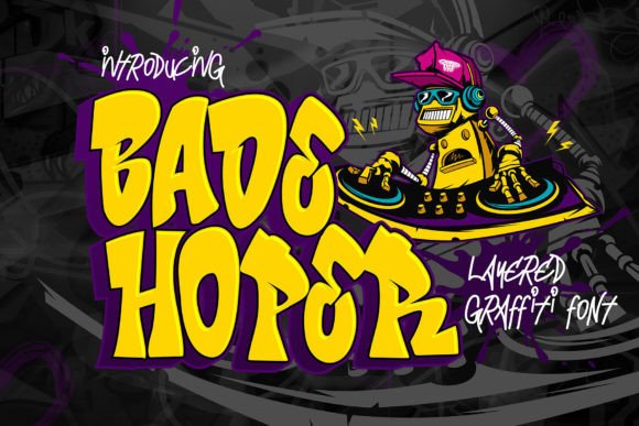 Bade Hoper Font: Testing an Urban Graffiti Typeface
