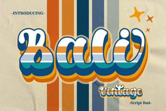 Bali Vintage Font: A Retro Typeface for Branding