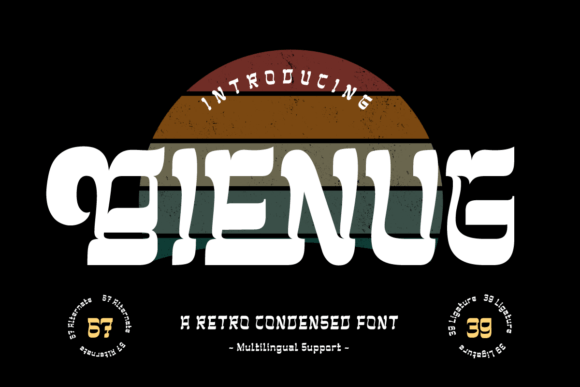 Bienug Font: Elevating Campaign Visuals with Classic Serif Style