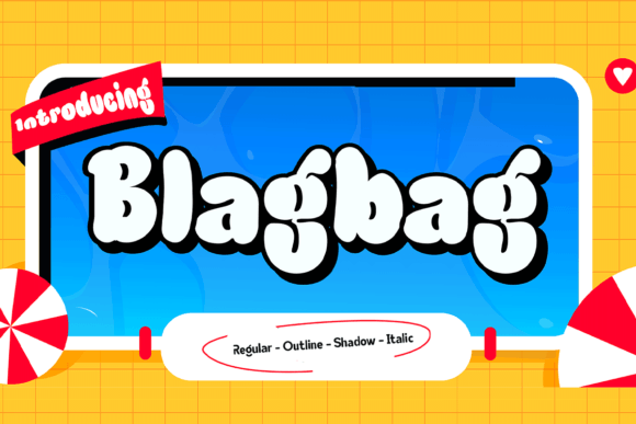 Blagbag Font: Soft Graffiti for Editorial Layouts