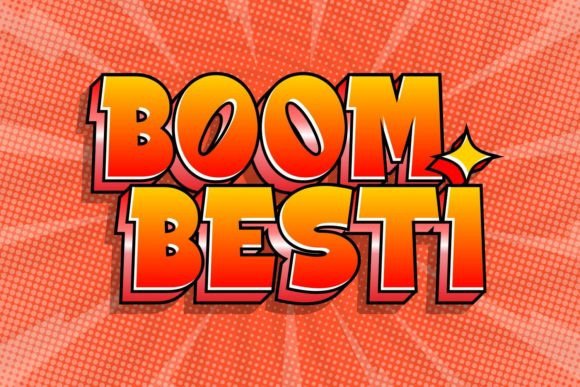 Boom Besti Font: A Playful Display Typeface for Web Design