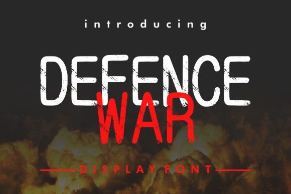 Defence War Font: Elegant Grunge for Crafters