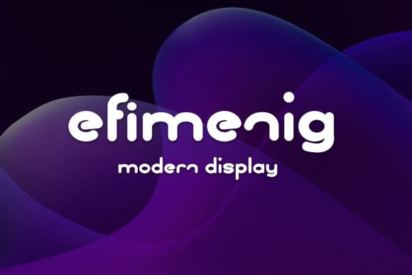 Efimenig Font: A Modern Display Typeface for Branding
