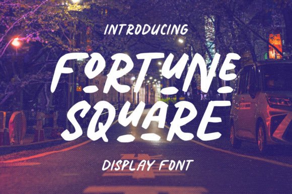 Fortune Square Font: A Natural Display Typeface for Editorial Design