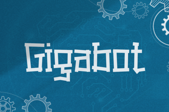 Gigabot Font: Hi-Tech Display Typography for Web Design