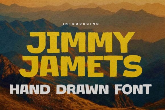Jimmy Jamets Font: Bold Editorial Character