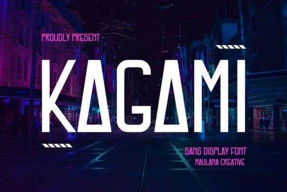 Kagami Font: Bold Display Typography for Web Layouts