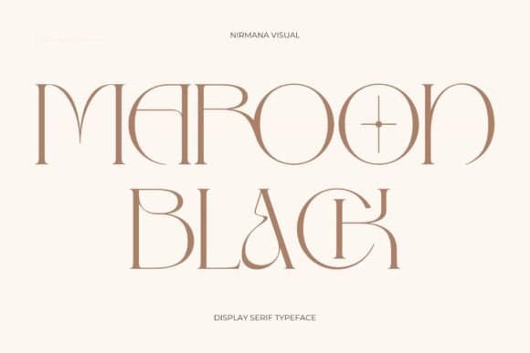 Maroon Black Font Review for Web Design