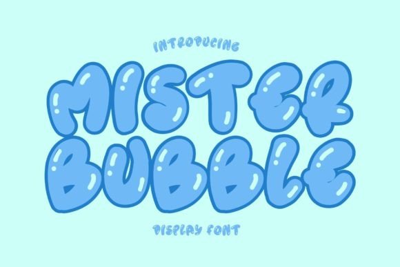 Mister Bubble Font: Retro Display Type for Editorial Design
