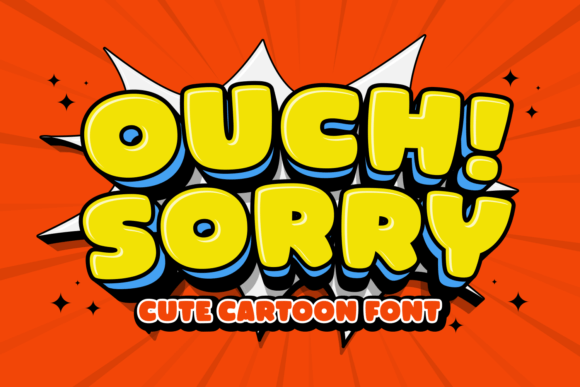 Ouch Sorry Font: A Playful Display Typeface for Editorial Design