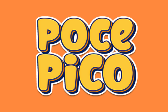 Poce Pico Font: A Chubby Display Typeface for Editorial Design