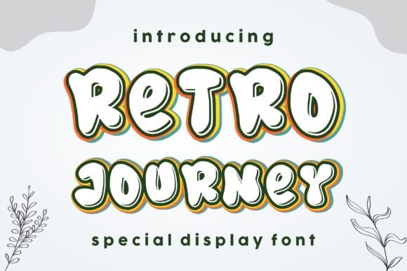 Retro Journey Font: Sweet Display Type for Crafters
