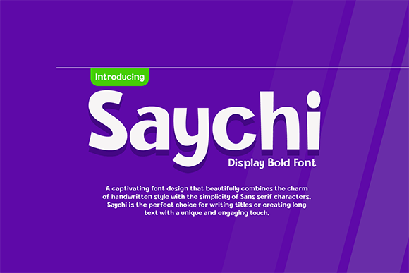 Saychi Font: Elevating Small Business Branding