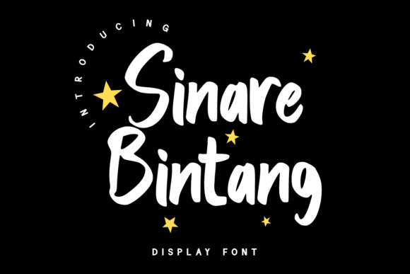 Sinare Bintang Font for Friendly Craft Designs