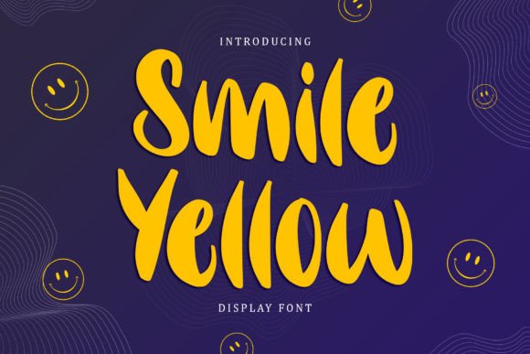 Smile Yellow Font: Playful Display Type for Makers