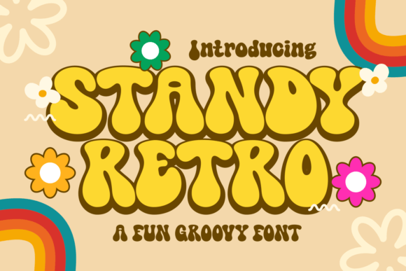 Standy Retro Font: Groovy Display Type for Web Design