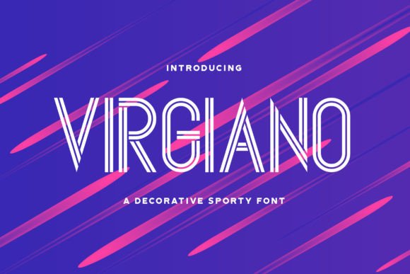 Virgiano Font Review: Sporty Style for Branding