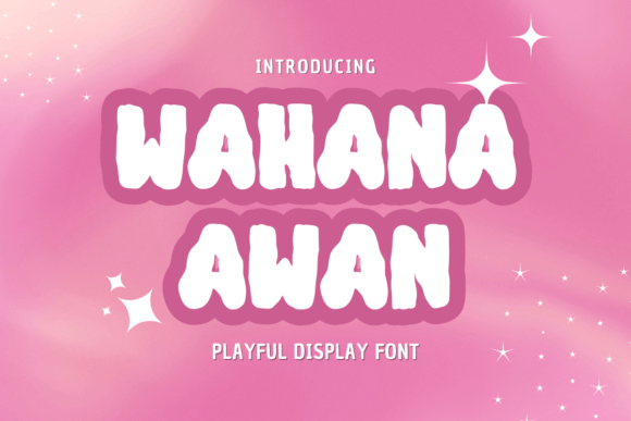 Wahana Awan Font: Retro Display Typography for Web