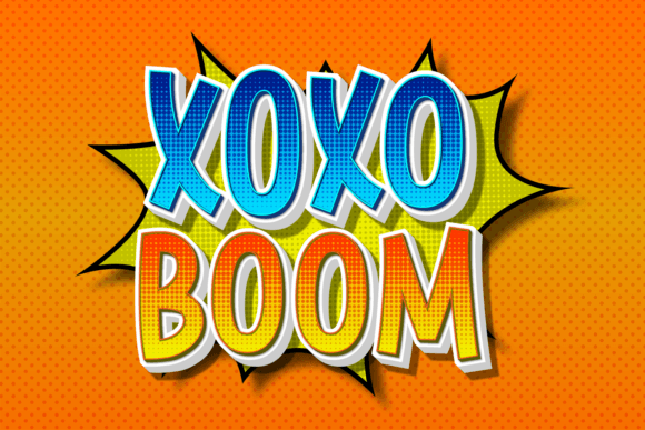 Xoxo Boom Font: Bold Display Type for Campaigns